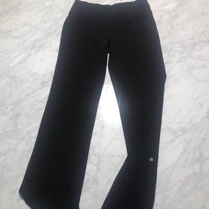 Lululemon Black double waistband leggings wide